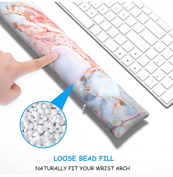 Atufsuat Bean Bag Wrist Rest, Ergonomic Wrist Support for Mouse and Keyboard, Beaded Cushion for Wrist Arm Hand Elbow Support, Computer Laptop Accessories, Office Desk Decor for Women Men, Teal Marble Atufsuat Bean Bag Wrist Rest, Ergonomic Wrist Support for Mouse and Keyboard, Beaded Cushion for Wrist Arm Hand Elbow Support, Computer Laptop Accessories, Office Desk Decor for Women Men, Teal Marble