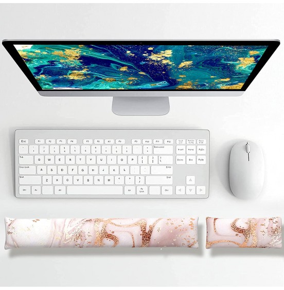 Atufsuat Bean Bag Wrist Rest, Ergonomic Wrist Support for Mouse and Keyboard, Beaded Cushion for Wrist Arm Hand Elbow Support, Computer Laptop Accessories, Office Desk Decor for Women Men, Teal Marble Atufsuat Bean Bag Wrist Rest, Ergonomic Wrist Support for Mouse and Keyboard, Beaded Cushion for Wrist Arm Hand Elbow Support, Computer Laptop Accessories, Office Desk Decor for Women Men, Teal Marble