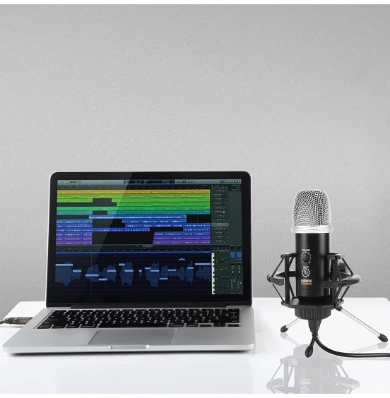 GUDEHOLO USB Microphone for Computer with Adjustment Arm Stand, Mute Button, USB Mic for Gaming, Podcast, Live Streaming, YouTube on PC, Fits for Windows & PC, not for Phone GUDEHOLO USB Microphone for Computer with Adjustment Arm Stand, Mute Button, USB Mic for Gaming, Podcast, Live Streaming, YouTube on PC, Fits for Windows & PC, not for Phone