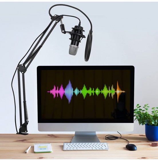 GUDEHOLO USB Microphone for Computer with Adjustment Arm Stand, Mute Button, USB Mic for Gaming, Podcast, Live Streaming, YouTube on PC, Fits for Windows & PC, not for Phone GUDEHOLO USB Microphone for Computer with Adjustment Arm Stand, Mute Button, USB Mic for Gaming, Podcast, Live Streaming, YouTube on PC, Fits for Windows & PC, not for Phone
